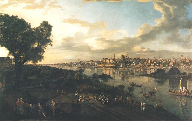 Bernardo Bellotto View of Warsaw from Praga china oil painting image